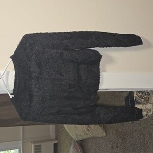 Black Crop Top Sweater